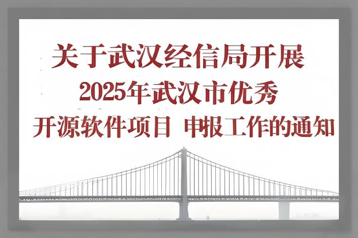 关于武汉经信局开展2025年武汉市优秀开源软件项目申报工作的通知