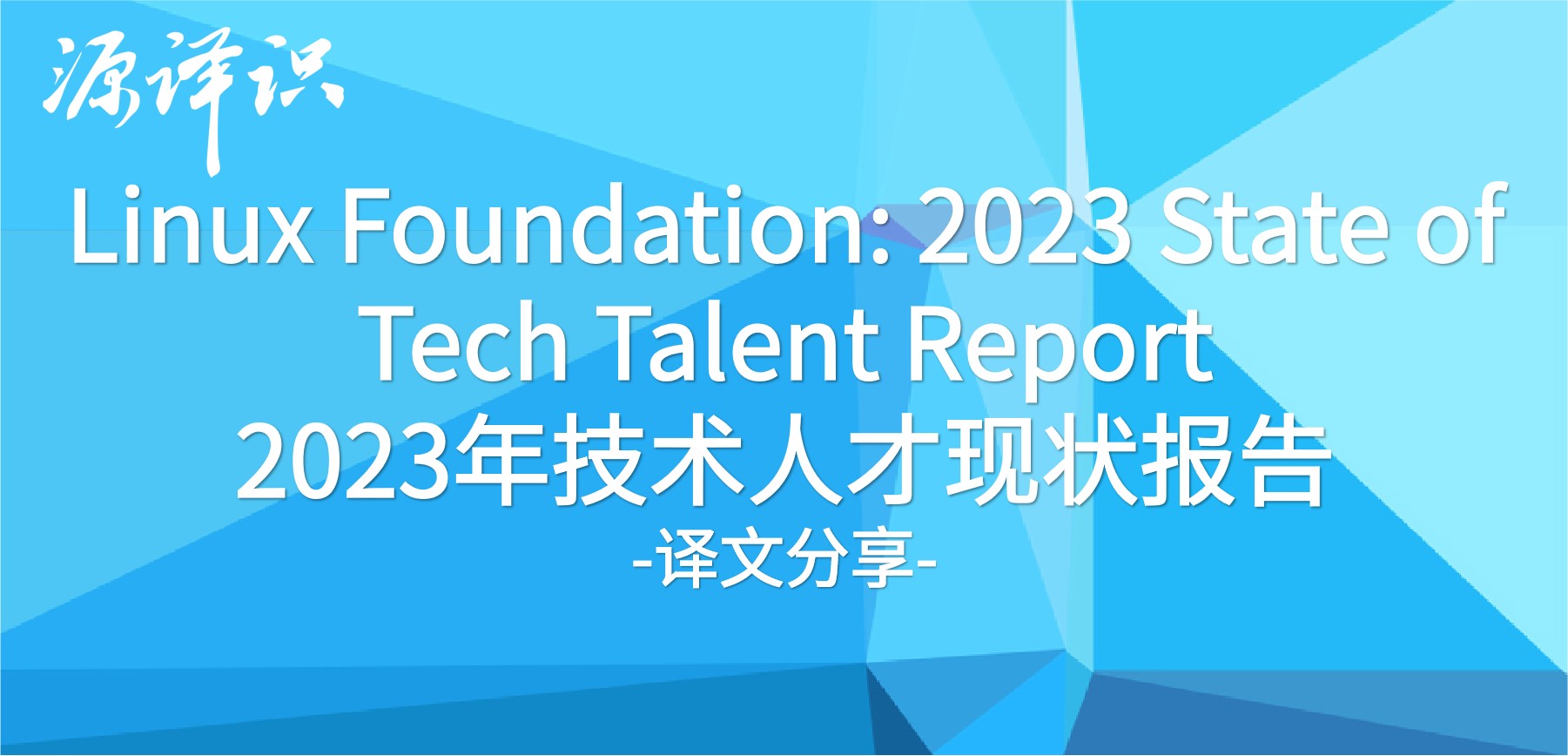 源译识【LF专题】| 2023年技术人才现状报告